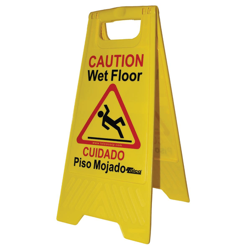 WET FLOOR SIGN YELLOW 24.625 HEIGHT