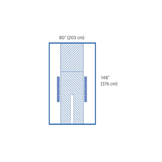 DRAPE CARDIOVASCULAR SPLT/HYBRD ST 10/CS | Quantity - 1x 10 Each / Case