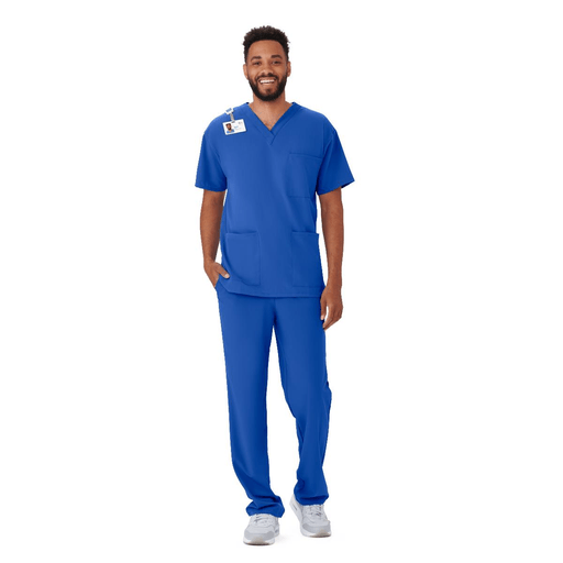 TOP SCRUB HENDERSON UNISEX 3PCKT RYL 4XL | Quantity - 1x 1 Each / Each