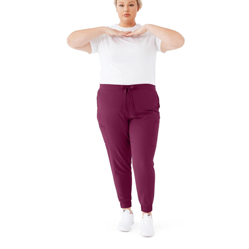 PANT SCRUB AVE WOMEN JOGGER7PKT WINE 3XL