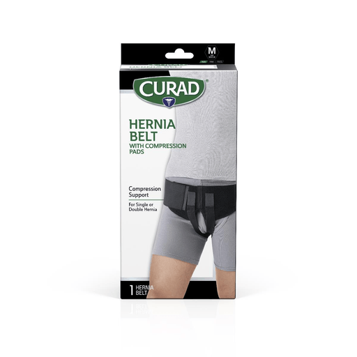 BELT HERNIA ELASTIC BLACK RETAIL M 4/CS