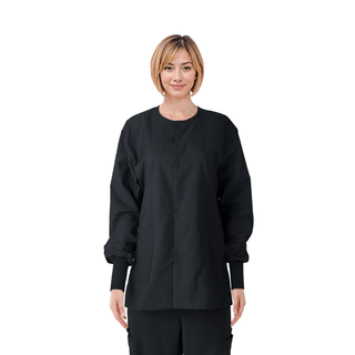 JACKET SCRUB BLACK CE USEX KNIT CUF LRG