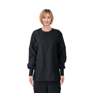 JACKET SCRUB BLACK CE USEX KNIT CUF SM