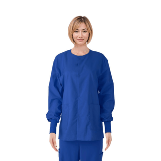 JACKET SCRUB CRBLU CE USEX KNIT CUF MED