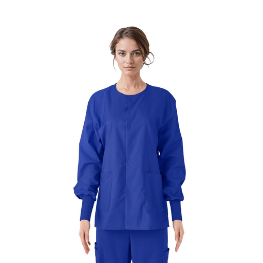 JACKET SCRUB ROYAL CE USEX KNIT CUF MED