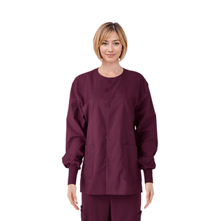 JACKET SCRUB WINE CE USEX KNIT CUF XL