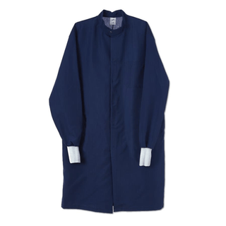 COAT LAB UNISEX NAVY BARRIER NO PKT MD