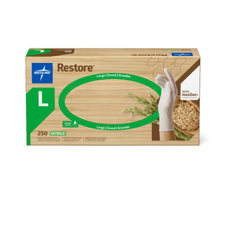 GLOVE  NITRILE  RESTORE OATMEAL  L