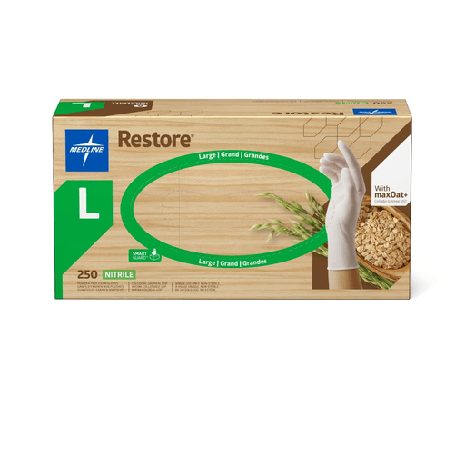 GLOVE  NITRILE  RESTORE OATMEAL  L
