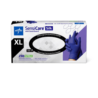 GLOVE EXAM PF NITRILE SILK W/FILM  XL
