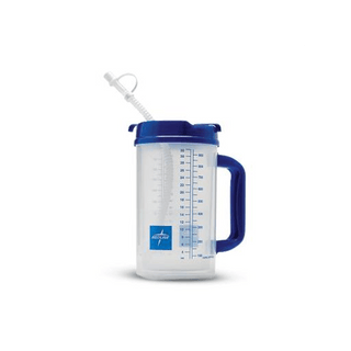 CARAFE 32OZ GRAD CLR W/BLUE SWIVEL LID | Quantity - 1x 1 Each / Each