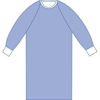 GOWN AURORA NONRNF RAGLAN 2XL ST 1EA | Quantity - 1x 1 Each / Each