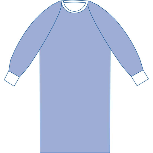 GOWN AURORA NONRNF RAGLAN 2XL ST 1EA | Quantity - 1x 1 Each / Each