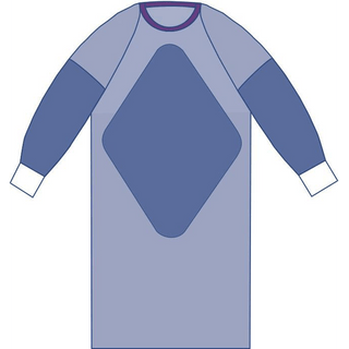 GOWN AURORA FABRNF RAGLAN L ST 30/CS | Quantity - 1x 30 Each / Case
