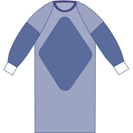 GOWN AURORA FABRNF RAGLAN L ST 30/CS | Quantity - 1x 30 Each / Case