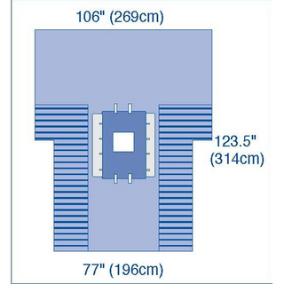 DRAPE LAP CHOLE W/TROUGH ULTRAGARD EA