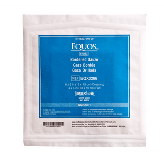 EQUOS BORDERED GAUZE  BULK 6 X6  STERILE | Quantity - 1x 500 Each / Case