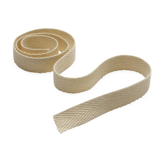 TAPE TWILL 1/2IN UNBLEACHD 100%CTTN 72YD