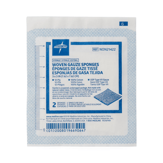 GAUZE SPONGE 12PLY 3 X 3  LF STERILE