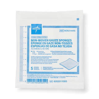 GAUZE SPONGE 4 X4  4PLY STRL NW 5/PK | Quantity - 1x 800 Each / Case