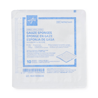 GAUZE SPONGE AVANT 4 X4  4PLY STRL 10/TR | Quantity - 1x 10 Each / Tray