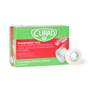 TAPE TRANSPARENT CURAD 1/2 X10YD LF 1RL