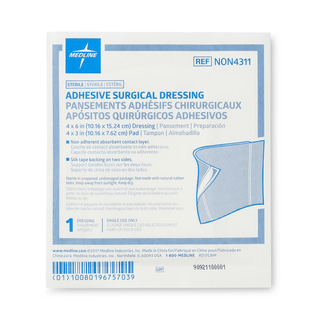 DRESSING ADHESIVE SURGICAL 4X6 (4X3 | Quantity - 1x 25 Each / Box