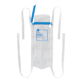 BAG ICE CLAMP-CLOSE 4-TIES WHITE 5X | Quantity - 1x 25 Each / Box