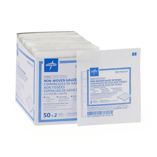 SPONGE GAUZE 2X2 4-PLY STERILE