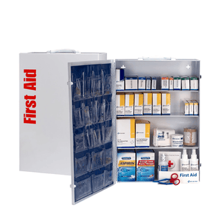 FIRST AID ONLY/ACME UNITED FIRST AID STATION - 4 SHELF - 4 Shelf Industrial Station, 1060 Piece, Metal Cabinet w/ 20 Pocket Vinyl Liner, 1 ea. (DROP SHIP ONLY - $150 Minimum Order) | Quantity - 1x EA