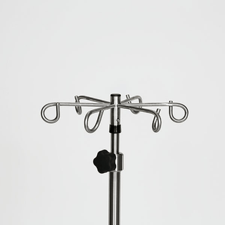 Midcentral Medical MCM-275/276/279 Stainless Steel IV Pole 6 leg spider base 3" casters | Quantity - 1x EA