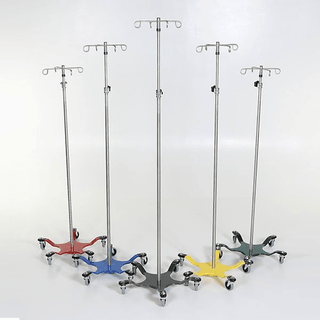 Midcentral Medical MCM-272/273 Chrome IV Pole 5 leg spider base 3" casters | Quantity - 1x EA