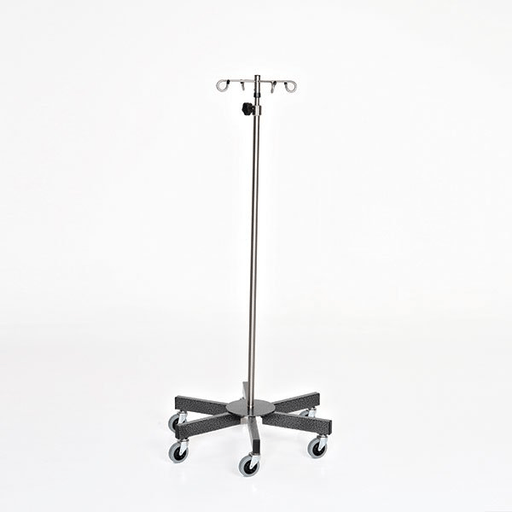 Midcentral Medical MCM-238/239 Stainless Steel IV Pole 6 leg 3" casters | Quantity - 1x EA