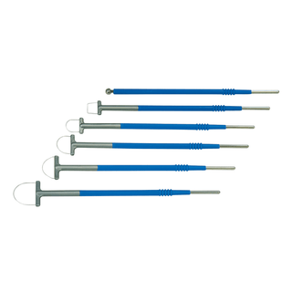 ASPEN SURGICAL AARON DISPOSABLE ACTIVE ELECTRODES - McPherson 3" Electrode, Straight, 5mm Tip, Coated | Quantity - 1x EA