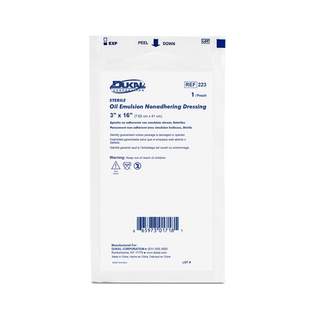 DUKAL ALBA PERMEABLE NON-ADHERING DRESSINGS - Oil Emulsion Dressing, 3" x 16", Sterile, 1/pk, 36 pk/bx  | Quantity - 1x BX