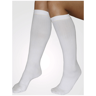 ALBA HOME C.A.R.E. ANTI-EMBOLISM STOCKINGS - Knee-Length, Smooth Finish, Small, White, 12 pr/cs | Quantity - 1x CS