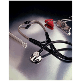 ADC ADSCOPE 600 CARDIOLOGY STETHOSCOPE - ADSCOPE 600 Cardiology Stethoscope, Black | Quantity - 1x EA