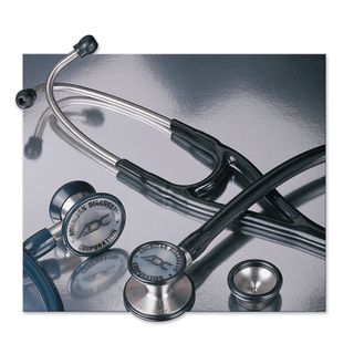 ADC ADSCOPE 601 CARDIOLOGY STETHOSCOPE - Cardiology Stethoscope, Metallic Gray | Quantity - 1x EA