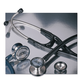 ADC ADSCOPE 601 CARDIOLOGY STETHOSCOPE - Cardiology Stethoscope, Navy | Quantity - 1x EA
