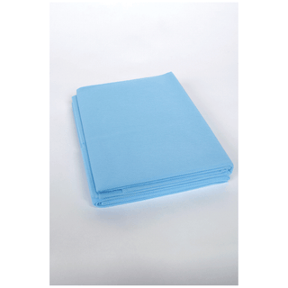 ADI MEDICAL STRETCHER SHEETS - Fitted Cot Sheet, Standard Weight, Medium Blue, 30" x 72", 85 grams, 50/cs (40 cs/plt) | Quantity - 1x CS