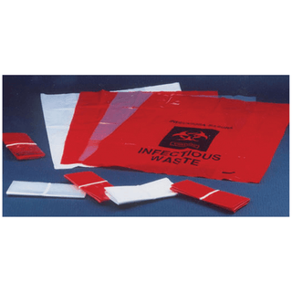 ADI MEDICAL MEDICAL BIOHAZARD BAG - Biohazard Bag with tie, Red, 12" x 6" x 18", 1000/cs | Quantity - 1x CS