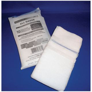 AMD MEDICOM STERILE SPONGES - Sponge, X-Ray Detectable, Gauze, Sterile, 8" x 4", 10/pk, 100 pk/cs | Quantity - 1x CS