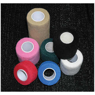 AMD MEDICOM COHESIVE BANDAGES - Cohesive Bandage, 1" x 5 yds, Non-Sterile, Tan, Individually Wrapped, 72/bx | Quantity - 1x BX