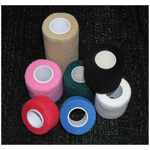 AMD MEDICOM COHESIVE BANDAGES - Cohesive Bandage, 1" x 5 yds, Non-Sterile, Tan, Individually Wrapped, 72/bx | Quantity - 1x BX