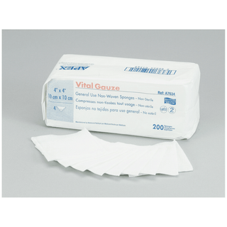 AMD MEDICOM VITAL-GAUZE MULTI-PURPOSE GAUZE SPONGES - Gauze Sponge, 4" x 4", 4-Ply, Sterile 2s, 50/pk, 24 pk/cs | Quantity - 1x CS