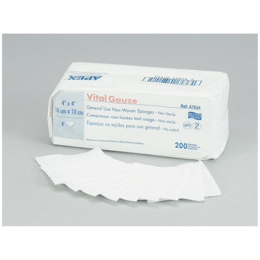 AMD MEDICOM VITAL-GAUZE MULTI-PURPOSE GAUZE SPONGESGauze Sponge, 2" x 2", 4-Ply, Sterile 2s, 50/pk, 60 pk/cs | Quantity - 1x CS
