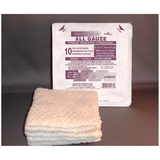 AMD MEDICOM FLUFF SPONGES - Fluff Sponge, 6" x 6", Sterile, 2/pouch, 20 pouches/bx, 12bx/cs | Quantity - 1x CS