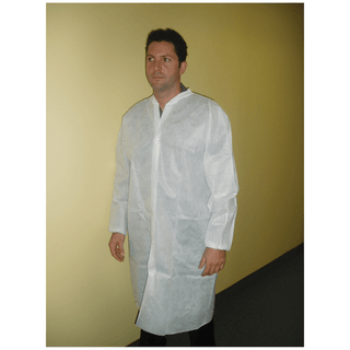 AMD MEDICOM PREMIUM WHITE LAB COATS - Premium Lab Coat, Small, White, 50/cs | Quantity - 1x CS