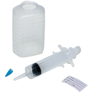 AMSINO AMSURE ENTERAL FEEDING/IRRIGATION KITS & TRAYS - Bulb Irrigation Kit Includes: 500cc Graduated Container, 60cc Bulb Irrigation Syringe, Patient ID Label, Small Tube Adapter, Packaged in a Resealable IV Pole Bag, 30/cs (50 cs/plt) | Quantity - 1x CS