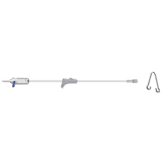 AMSINO AMSAFE IV ADMINISTRATION SETS - IV Admin Set, 15 Drops Per mL, 96" Length, 19 mL Priming Volume, Non-Vented, Roller Clamp, 2 Y Sites, Rotating Male Luer Lock, PE Poly Pouch, 50/cs | Quantity - 1x CS